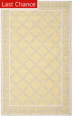 Grey And Yellow Wool At Rug Studio