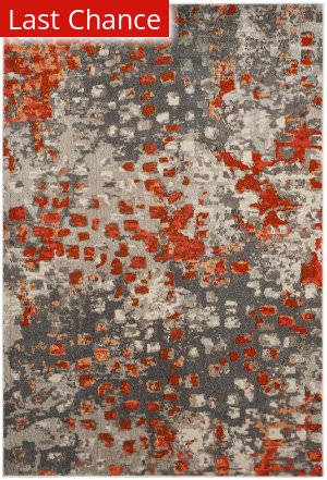 Orange And Grey At Rug Studio