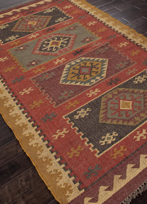 Multicoloured Wool Area Rug (2x3) - Desert Hills