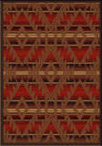 American Dakota Voices Spirit Of Santa Fe Red Area Rug