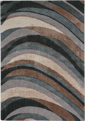 Capel 3'11 x 5'6 Ore Gravel Flamestitch Area Rug