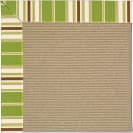 Capel Zoe Sisal 1995 Green Stripe Area Rug