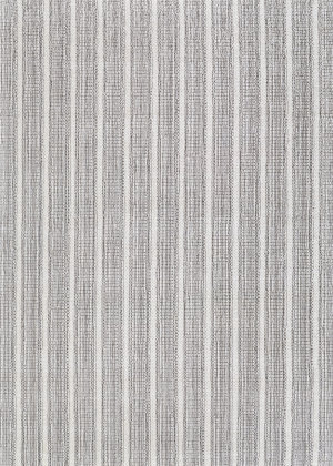 Grey And White Striped Rug at Rug Studio