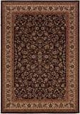 Couristan Everest Isfahan Black 3791-6025 Custom Length Runner