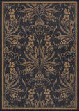 Couristan Recife Garden Cottage Black - Cocoa Area Rug