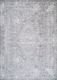 Couristan Brocatelle Belle Fleur Silver Area Rug