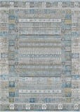 Couristan Siena Tessera Blue - Gold - Steel Area Rug