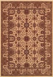 Couristan Himalaya Kailash Antique Cream - Persian Red Area Rug