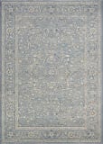 Couristan Sultan Treasures Floral Yazd Slate Blue Area Rug