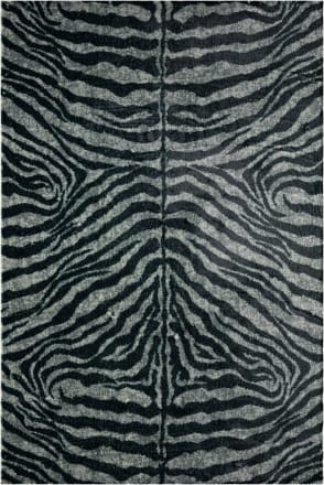 Fun Rugs Supreme Zebra Skin TSC-045 Black White