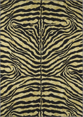 Fun Rugs Supreme Zebra Skin TSC-045 Black White