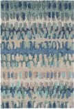 Dash and Albert Paint Chip Micro Hooked Blue Area Rug