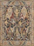 Exquisite Rugs Jurassic Hand Knotted 3800 Black - Beige Area Rug