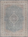 Exquisite Rugs Heritage 4627 Light Blue/Navy Area Rug