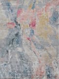 Exquisite Rugs Floor Art Hand Knotted 5504 Silver - Blush Area Rug