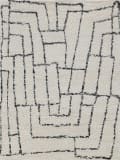 Exquisite Rugs Tahoe Hand Loomed 5559 Ivory - Black Area Rug