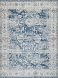 The Met x Exquisite Rugs Vintage Looms Power Loomed 5672 Blue - Beige