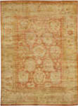 Exquisite Rugs Antique Weave Oushak Hand Knotted 9139 Red - Beige Area Rug