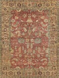 Exquisite Rugs Antique Weave Serapi Hand Knotted 9204 Rust - Gold Area Rug