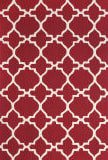 Feizy Cetara 4107f Red - White Area Rug