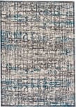 Feizy Akhari 3677f Gray - Turquoise Area Rug