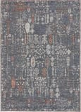 Feizy Thackery 39d1f Charcoal - Ivory Area Rug