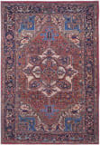 Feizy Rawlins 39hhf Red - Navy Area Rug