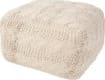 Jaipur Living Milford By Rug Republic Pouf Sh-Oslo Mlf04 White Swan