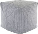 Jaipur Living Montauk Pouf Bridgehampton Mot02 Light Gray