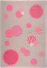 Joy Carpets Playful Patterns Baby Dots Pink Area Rug