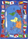 Joy Carpets Kid Essentials Flags Of The World Multi Area Rug