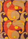 Joy Carpets Kid Essentials Jazzy Orange/Purple Area Rug