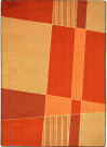 Joy Carpets Kid Essentials Spazz Orange Area Rug