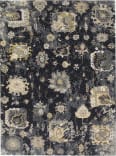 Famous Maker Obelia 100095 Almost Black Area Rug