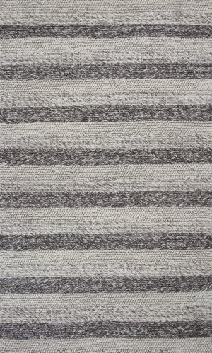 Grey And White Striped Rug at Rug Studio