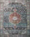 Loloi II Margot Mat-05 Ocean - Brick Area Rug