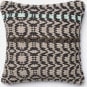 Loloi Dhurri Style Pillow P0238 Black - Grey