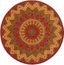 Lr Resources Dazzle 54059 Rust Area Rug