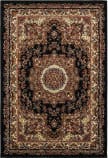 Lr Resources Grace 81113 Black - Cream Area Rug