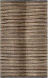 Lr Resources Natural Fiber 03319BLK  Area Rug