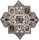 Lr Resources Shapes 50922BAM  Area Rug