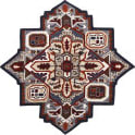 Lr Resources Shapes 50923GDB  Area Rug