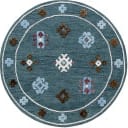 Lr Resources Vibrance 03562BLU  Area Rug