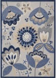 Nourison Aloha ALH25 Blue - Grey Area Rug