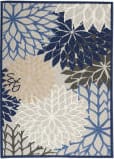 Nourison Aloha Alh05 Blue - Multicolor Area Rug