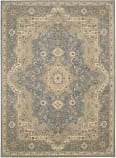 Kathy Ireland Ki11 Antiquities Ant06 Slate Blue Area Rug