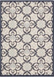 Nourison Caribbean Crb02 Ivory - Navy Area Rug