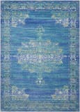 Nourison Delmar Dlm01 Teal Area Rug