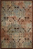 Nourison Graphic Illusions Gil09 Chocolate Area Rug