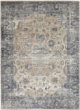 Kathy Ireland Malta Mai13 Blue - Ivory Area Rug